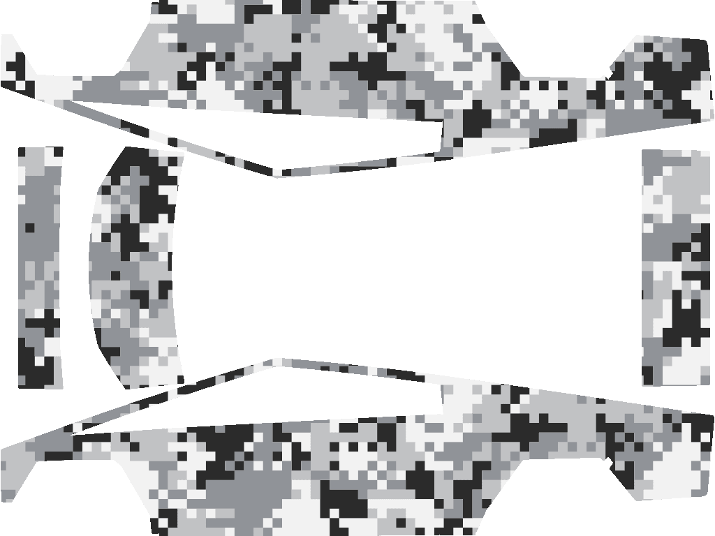 Digital Camo Snow - Cybertruck 特斯拉喷漆车间模板