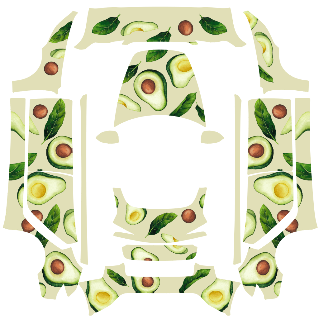 Avocado Green - Model 3 (2024+) Standard & Premium 特斯拉喷漆车间模板