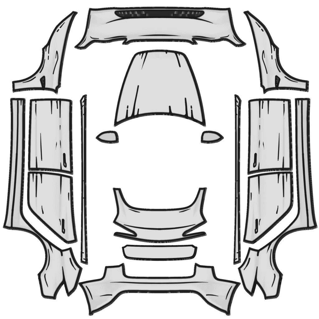 Sketch - Model 3 (2024+) Standard & Premium 特斯拉喷漆车间模板