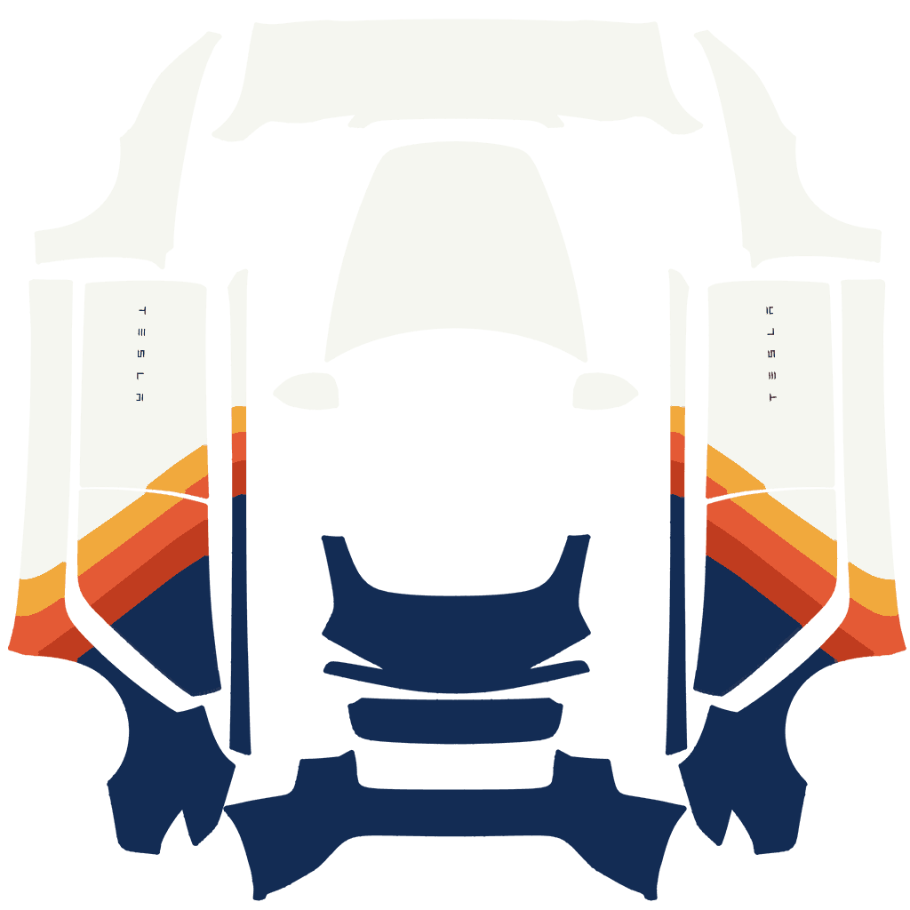 Vintage Stripes - Model 3 (2024+) Standard & Premium 特斯拉喷漆车间模板