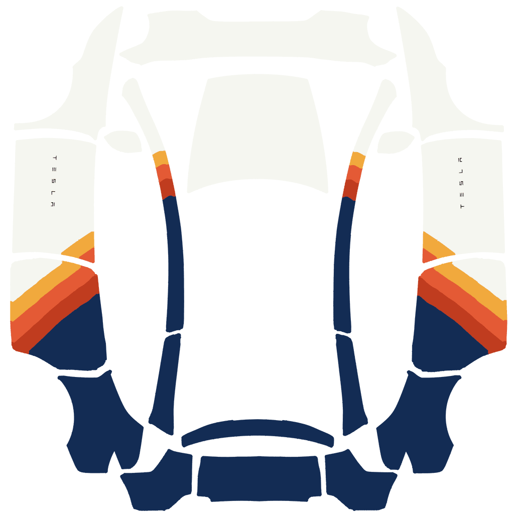 Vintage Stripes - Model Y L 特斯拉喷漆车间模板