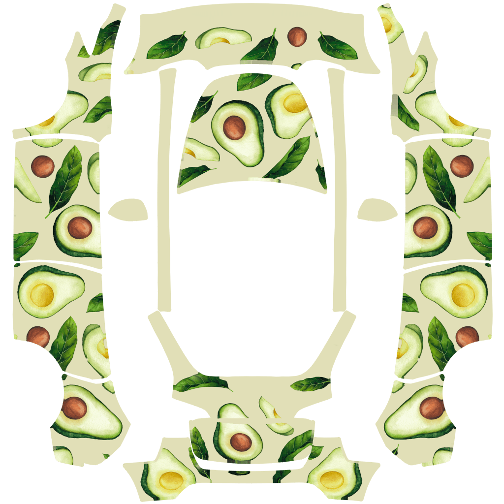 Avocado Green - Model Y 特斯拉喷漆车间模板