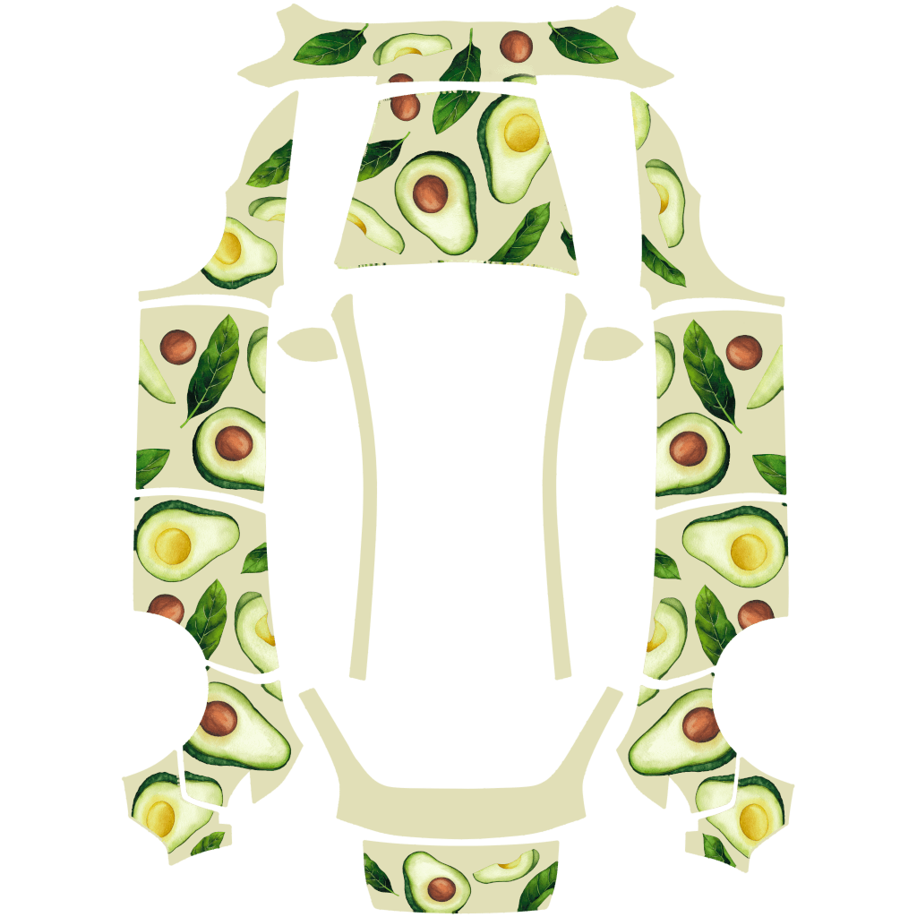 Avocado Green - Model Y (2025+) Standard 特斯拉喷漆车间模板