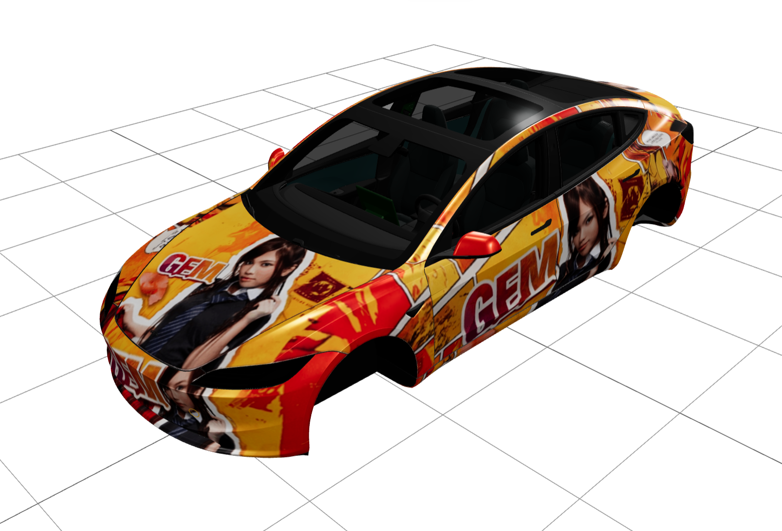 邓紫棋 实车效果图 1