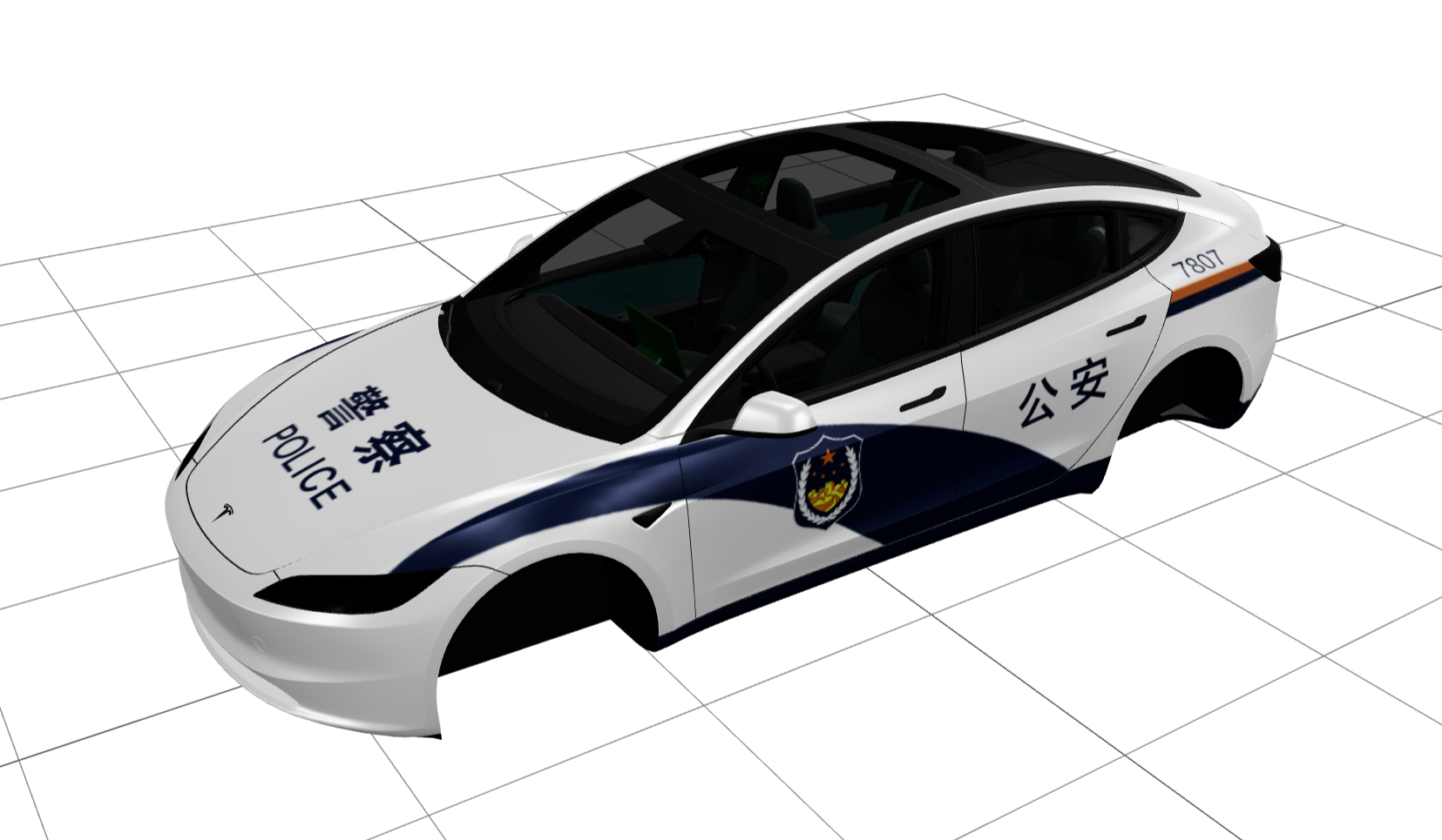 公安 7807 特制版 实车效果图 1