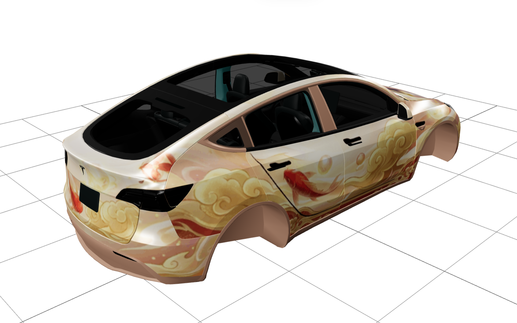 王者荣耀 蔡文姬 愿照福禄聚 实车效果图 2