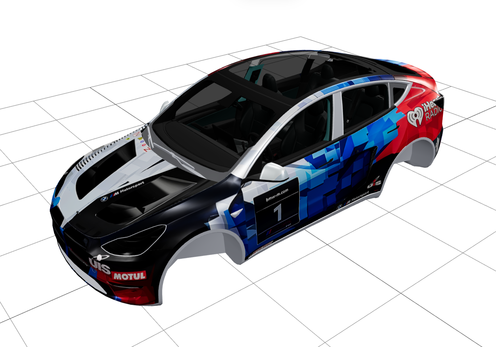 宝马 超级赛车涂装 实车效果图 1