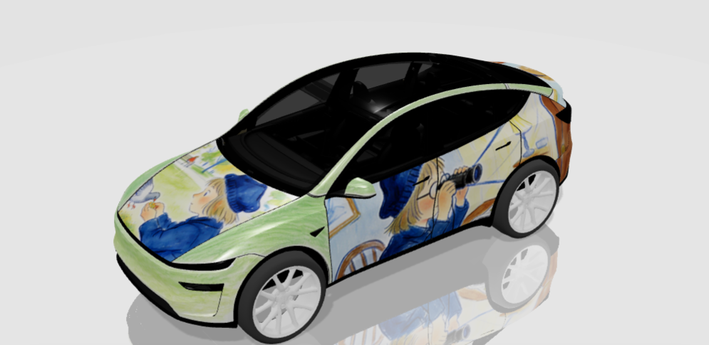 小女孩-modely 2024 焕新版 实车效果图 1