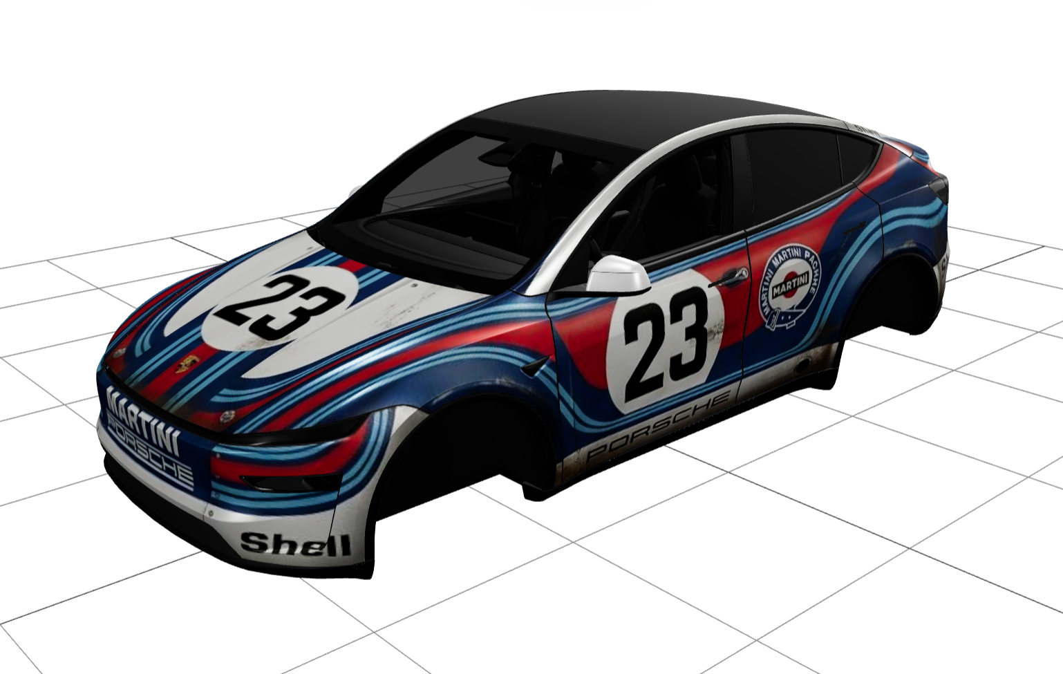 保时捷 尾部字母修复版 实车效果图 1