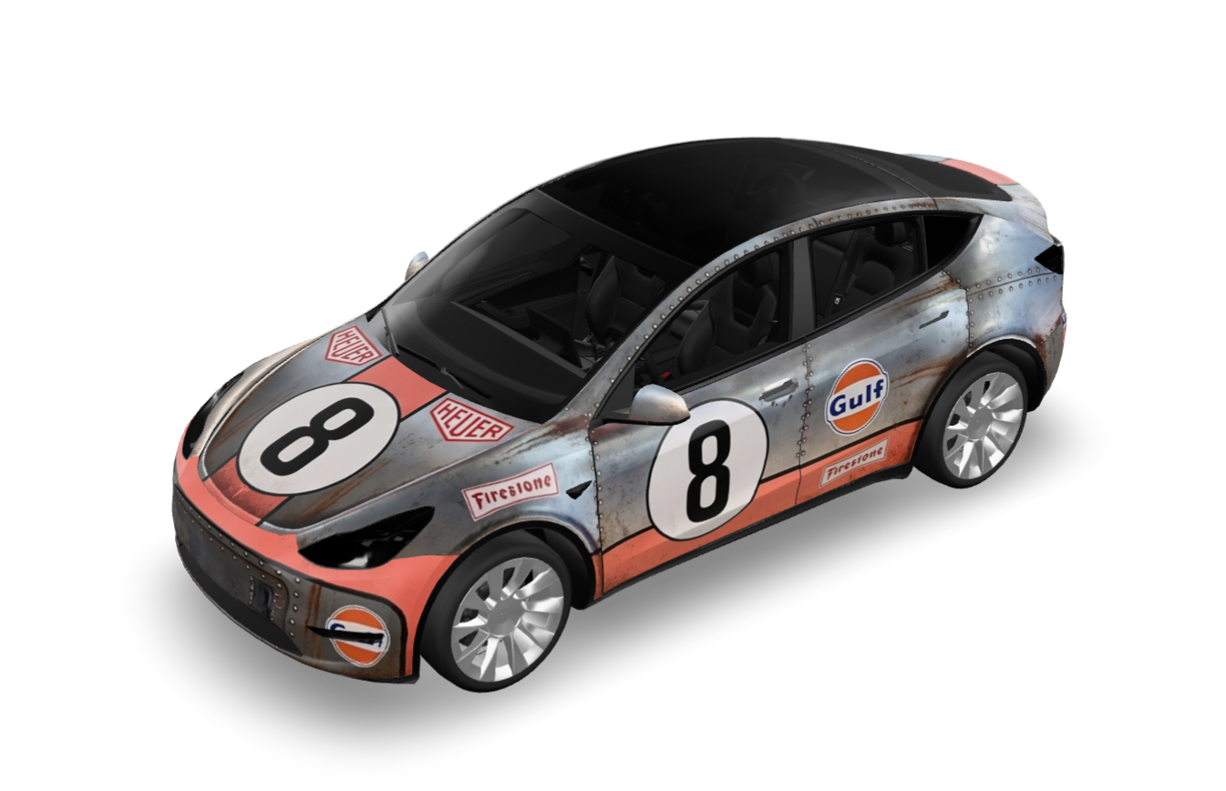 side profile, vintage race car 实车效果图 1