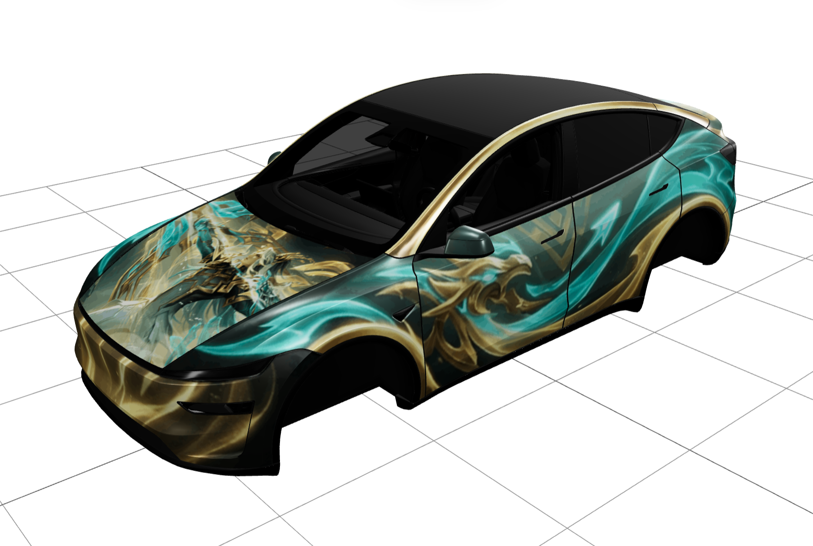 王者荣耀 后羿-神树通天 实车效果图 1