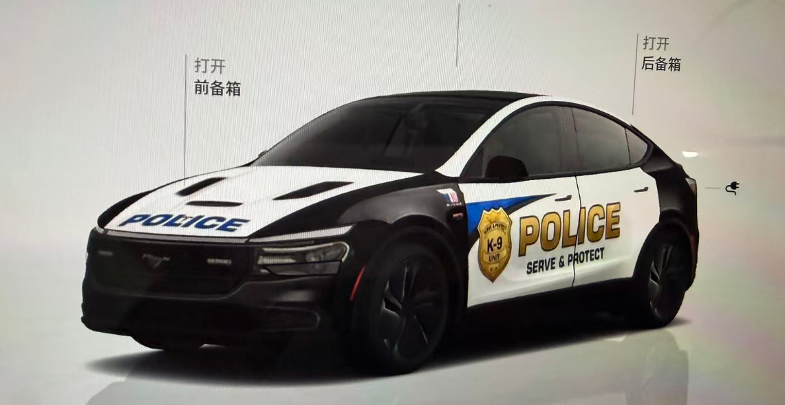 美式警车风格 - Model Y (2025+) Standard 实车效果图 1