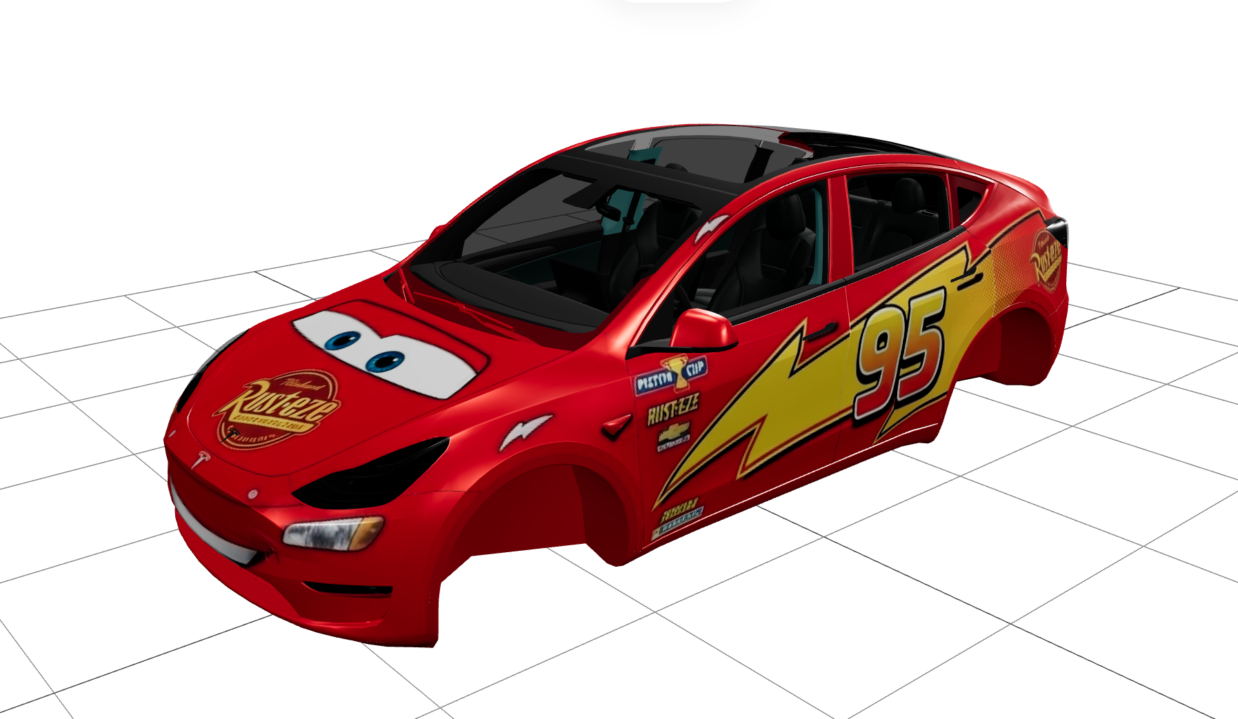 闪电麦昆修复版 实车效果图 2