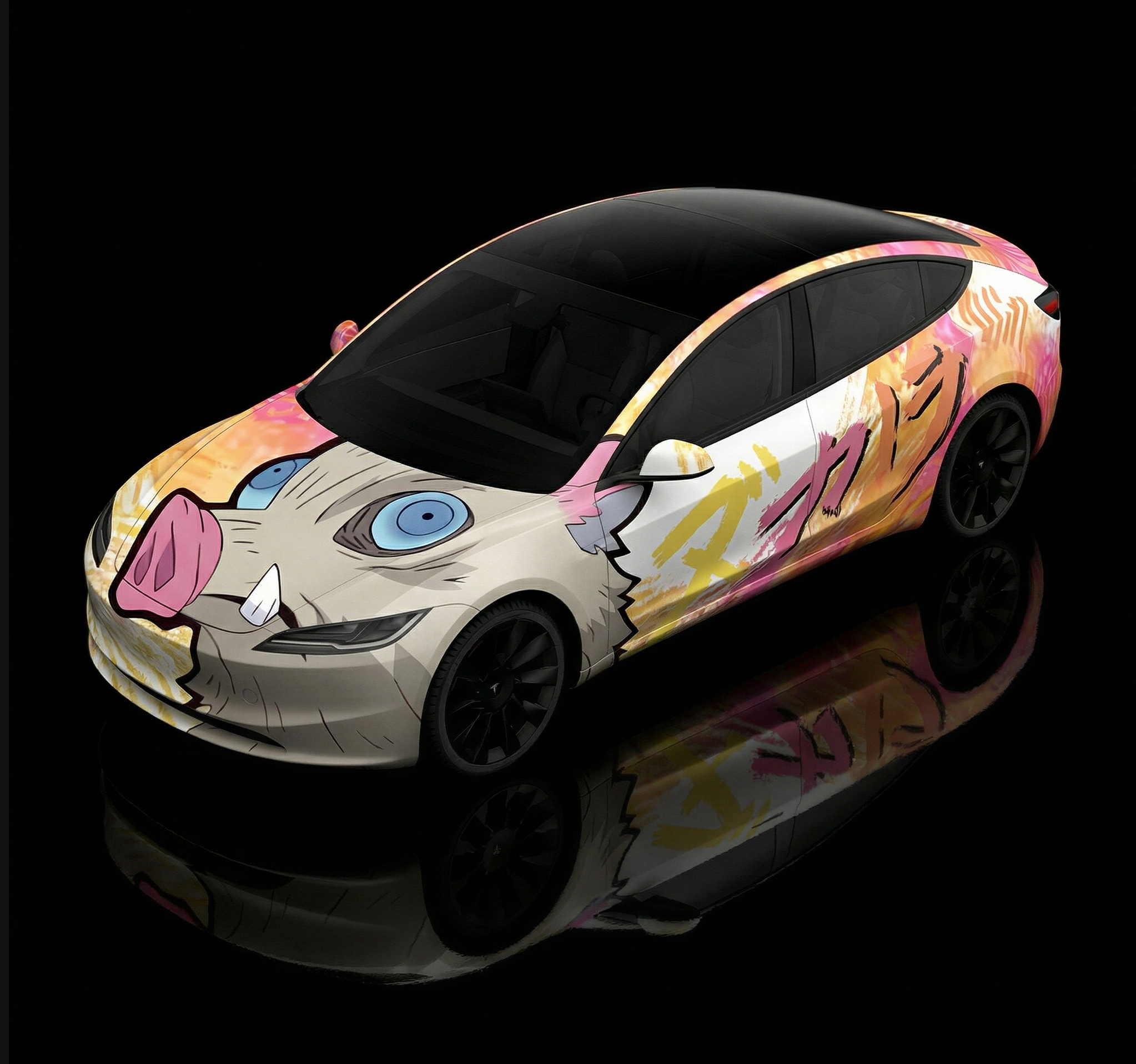 焕新 Model3 实车效果图 1