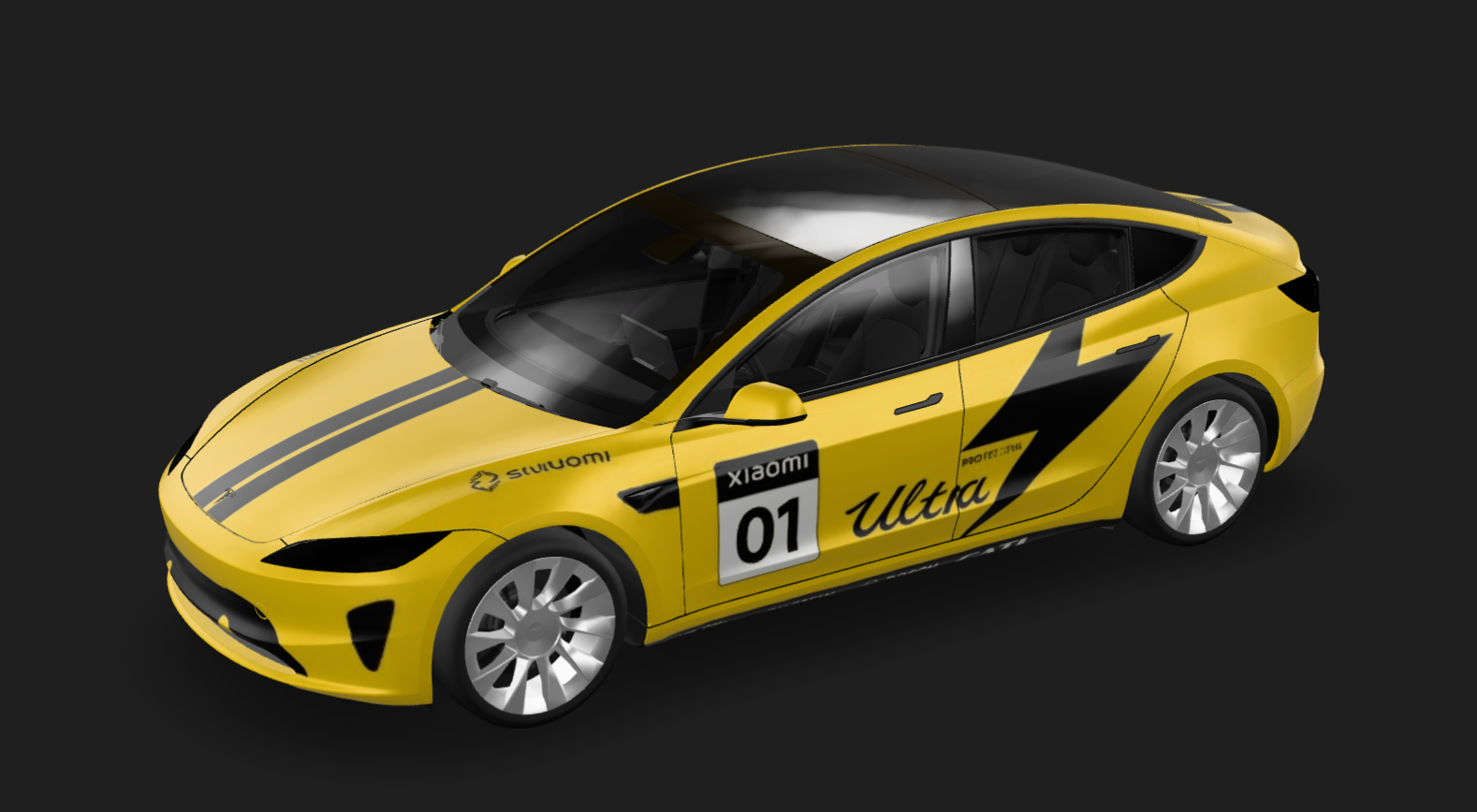 DIY Sticker 实车效果图 1