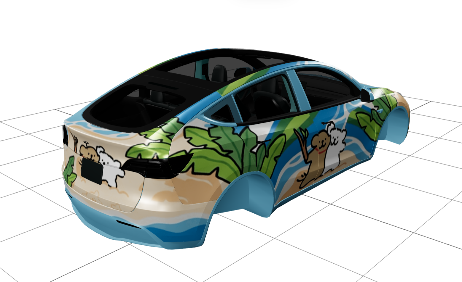 线条小狗 实车效果图 2