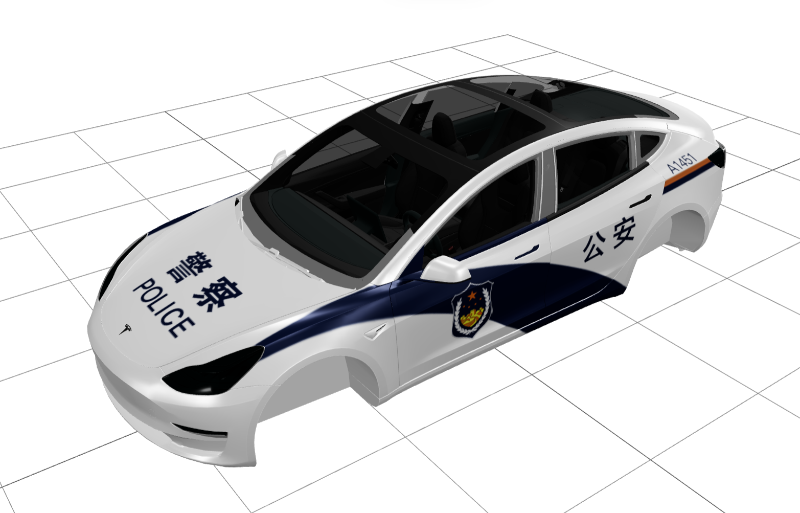 公安 1451特制版 实车效果图 1