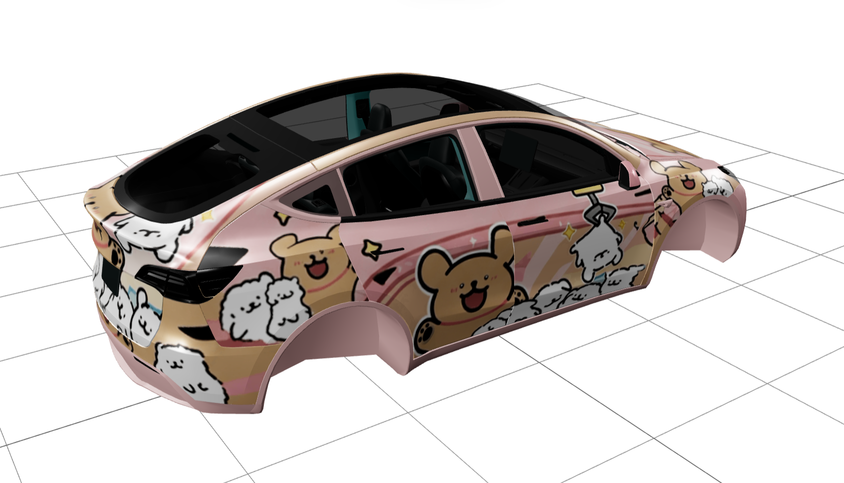 线条小狗 实车效果图 2