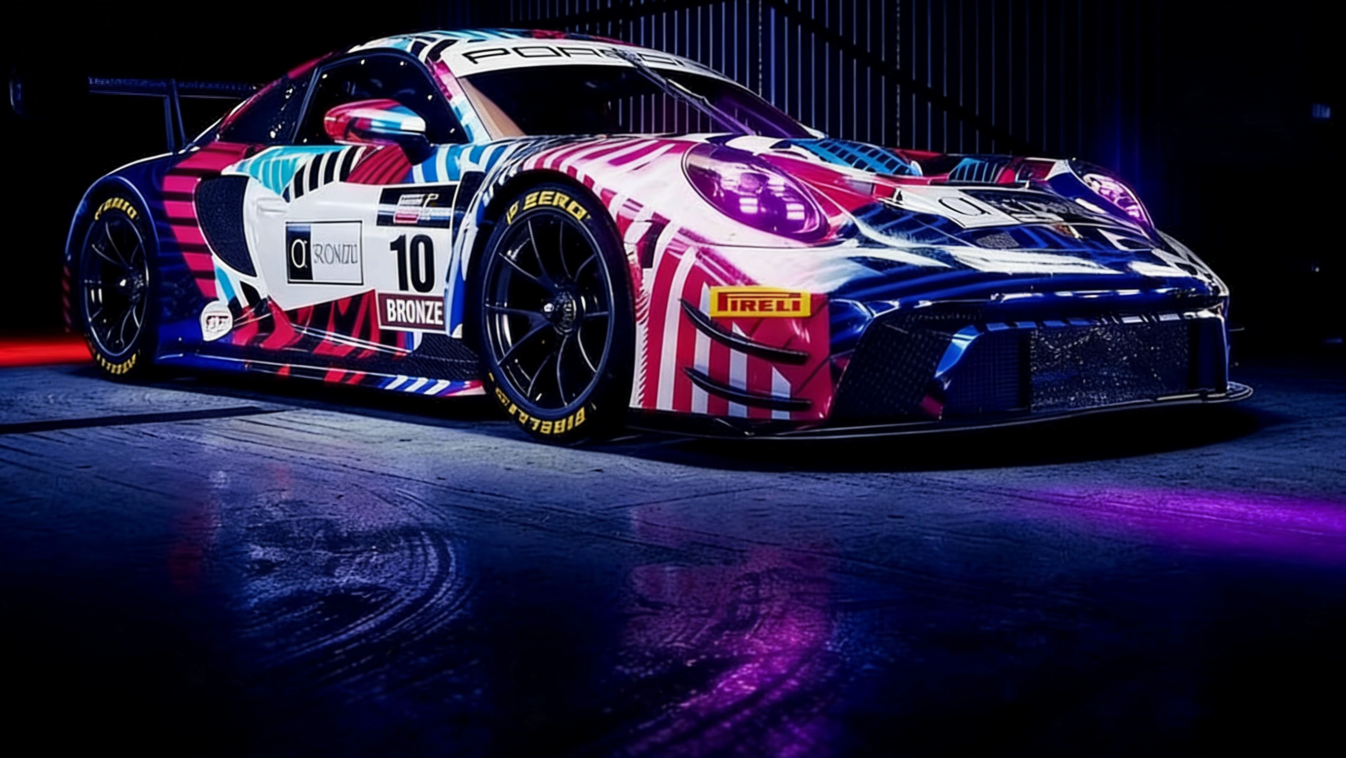 保时捷涂装 实车效果图 1