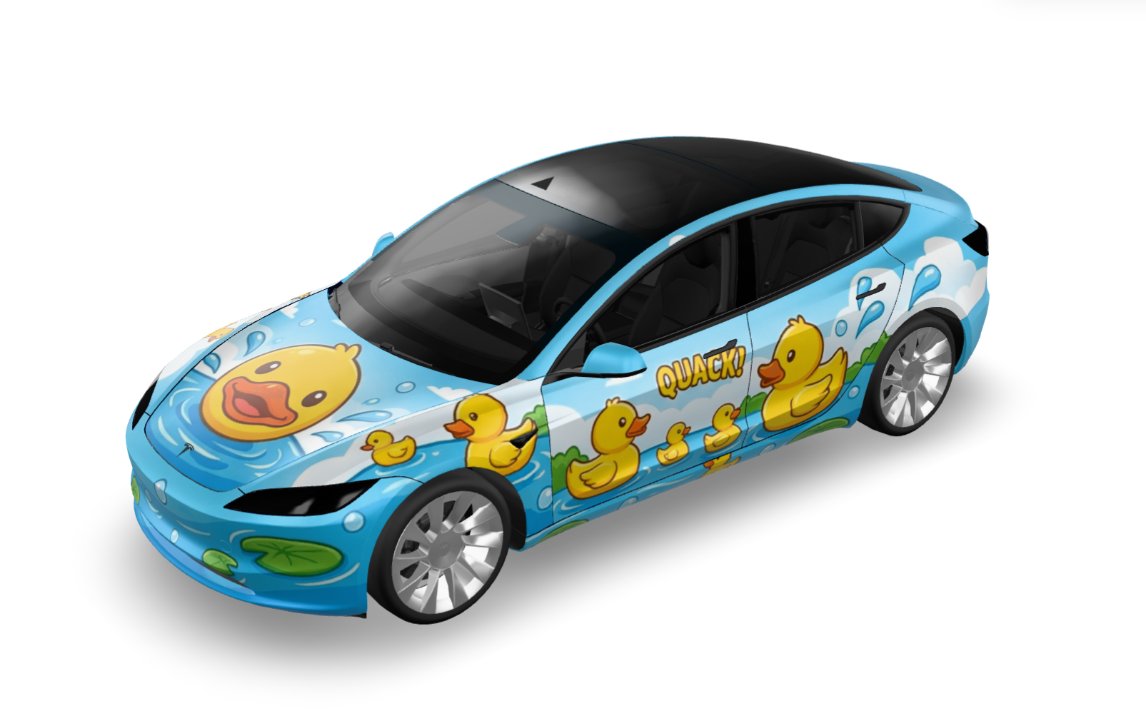 小黄鸭主题 实车效果图 1