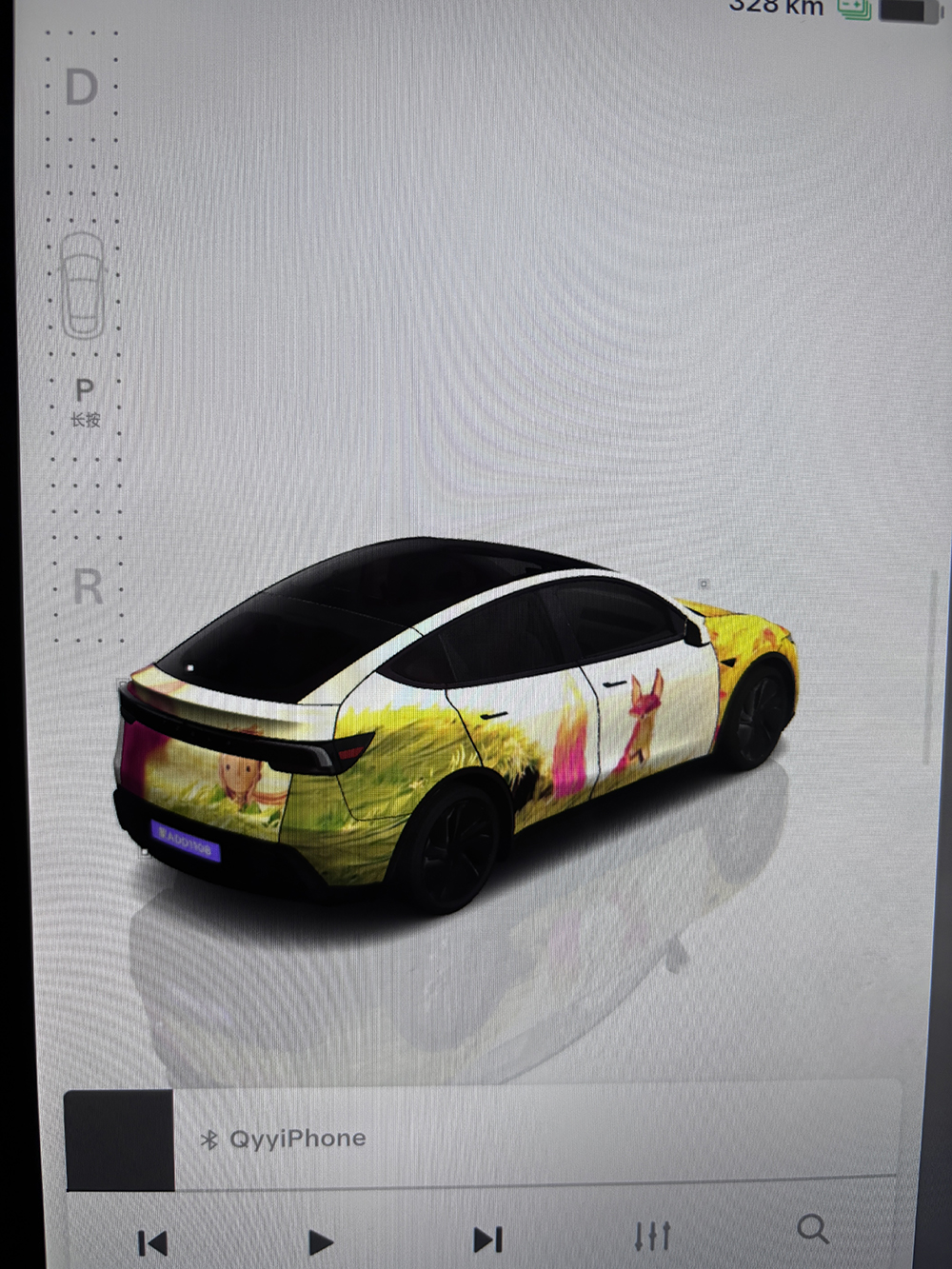 小王子与狐狸暖色系 Model Y (2025+) Standard 外观模板 实车效果图 2