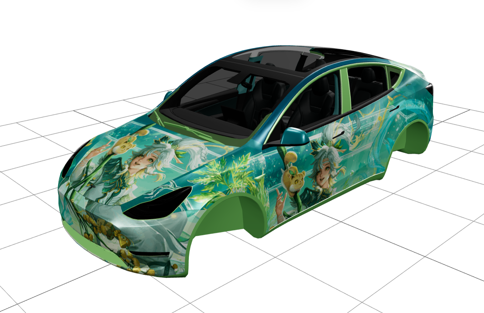 王者荣耀 桑启-鸣野蒿 实车效果图 1