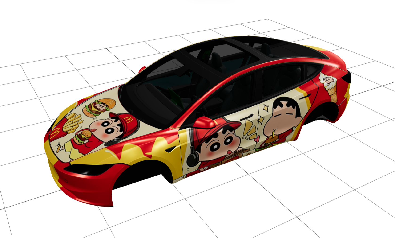 小新麦当劳版 实车效果图 1