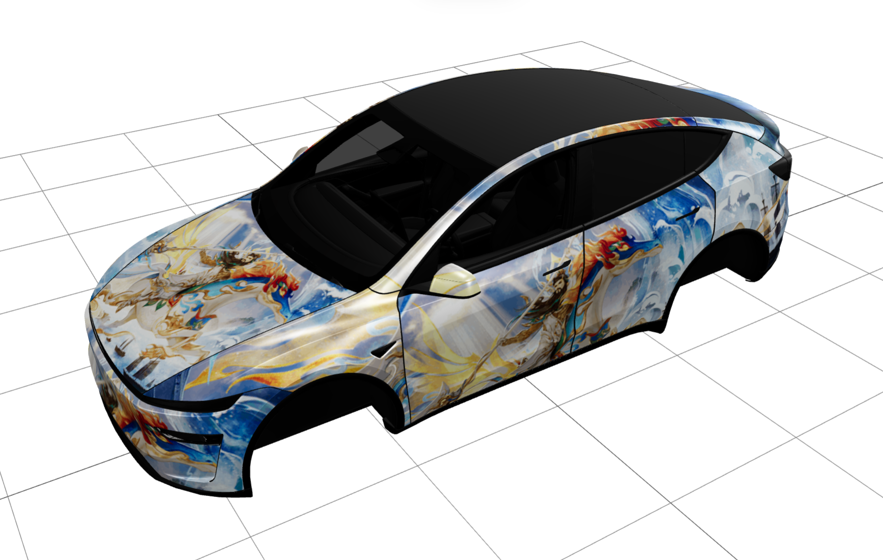 王者荣耀 关羽-马年限定 实车效果图 1