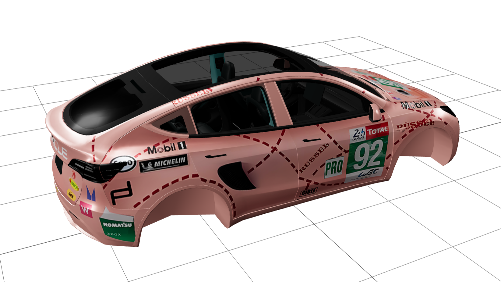 保时捷 赛车涂装 实车效果图 2