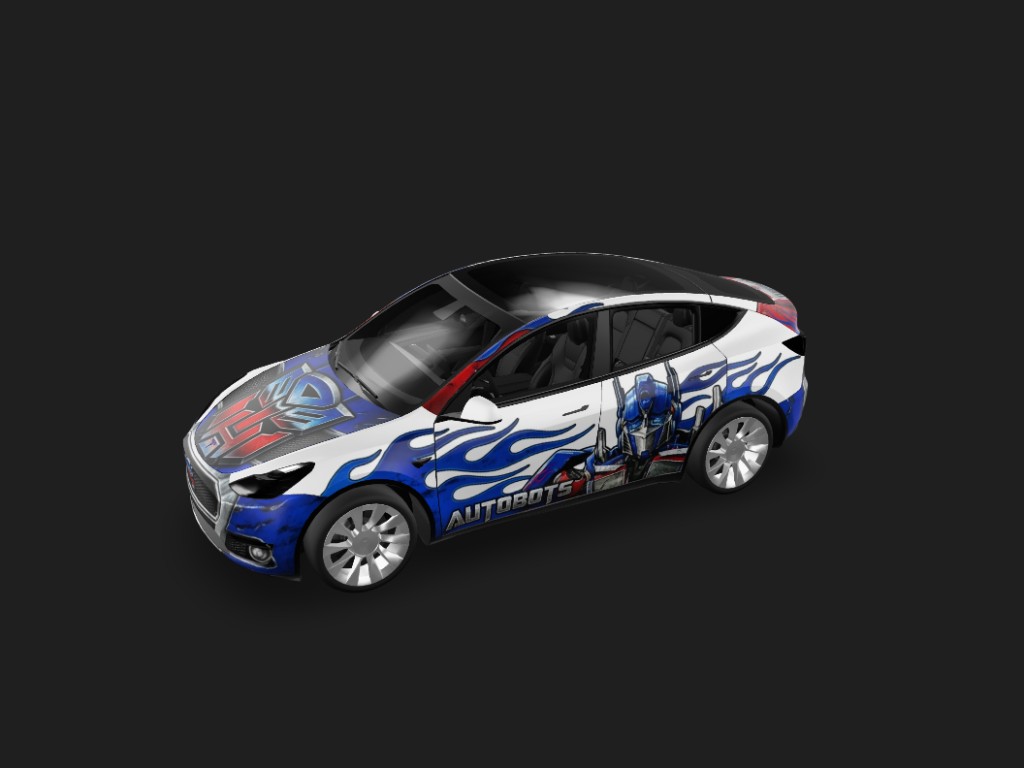 擎天柱涂装 实车效果图 1