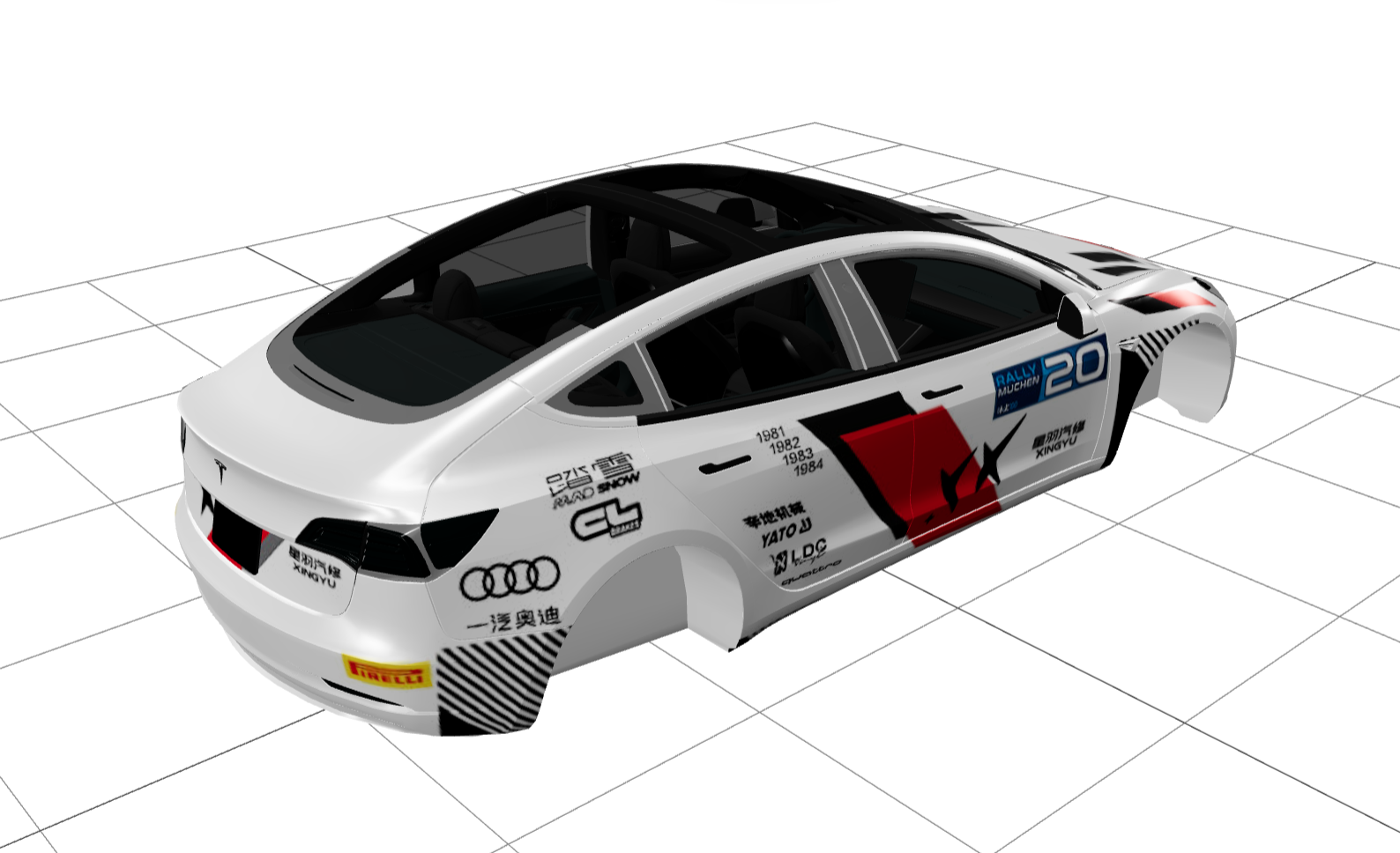 Model 3 飞驰人生3精制版 实车效果图 2