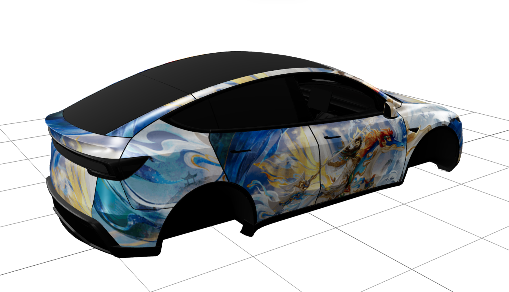 王者荣耀 关羽-马年限定 实车效果图 2