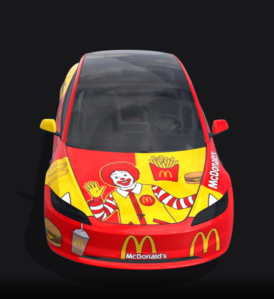 麦当劳 实车效果图 2