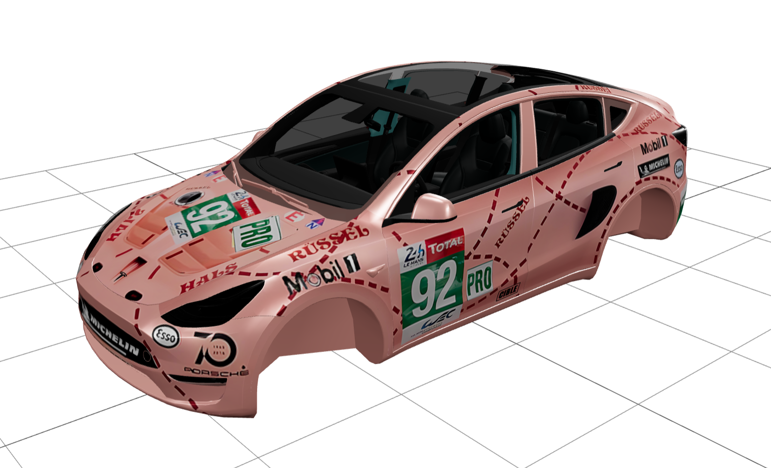 保时捷 赛车涂装 实车效果图 1