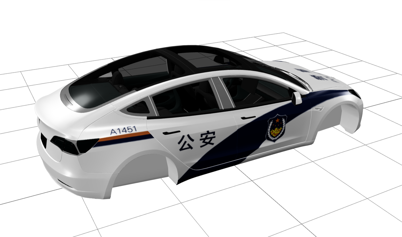 公安 1451特制版 实车效果图 2