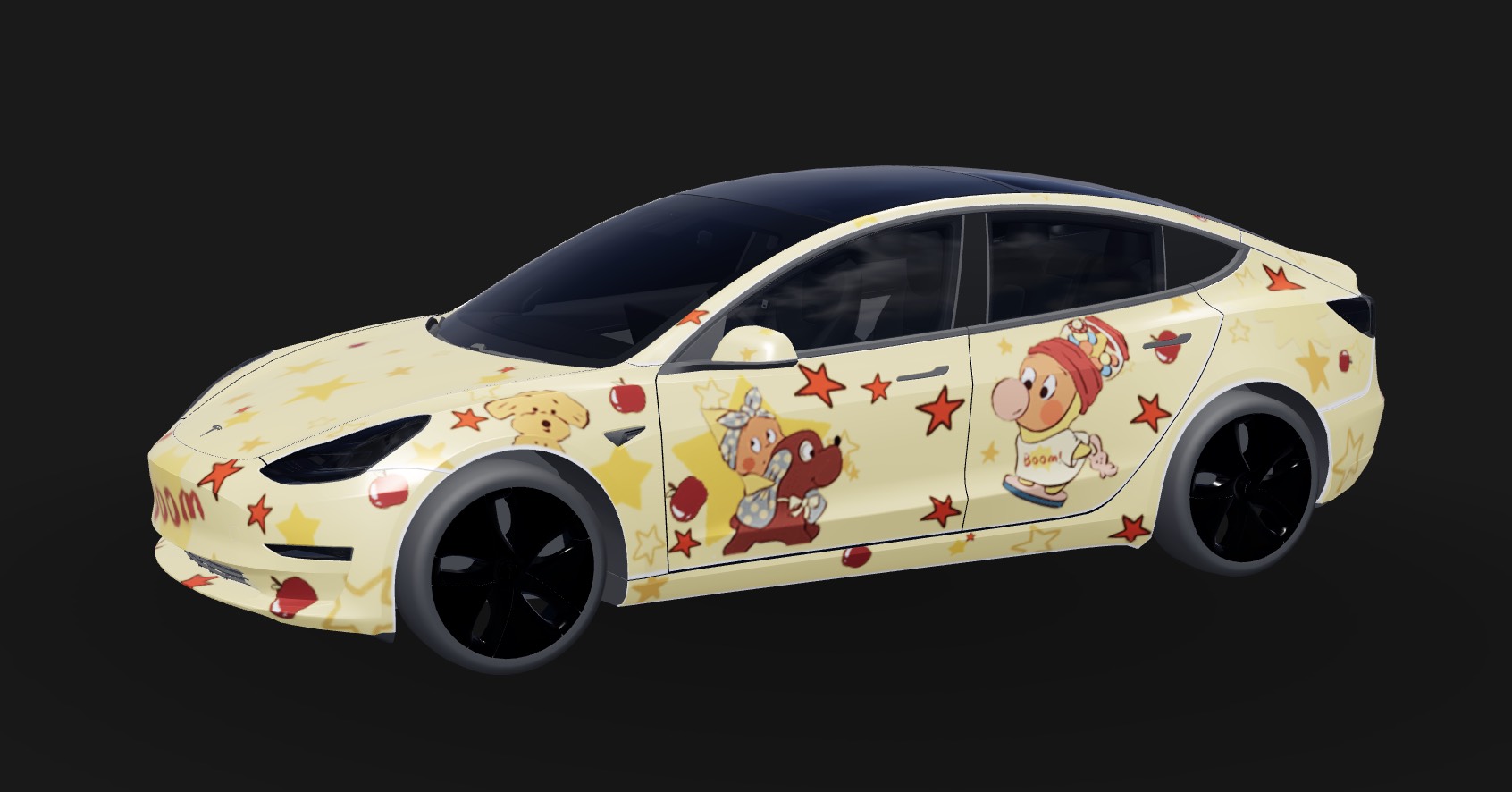 星星人皮肤 实车效果图 1