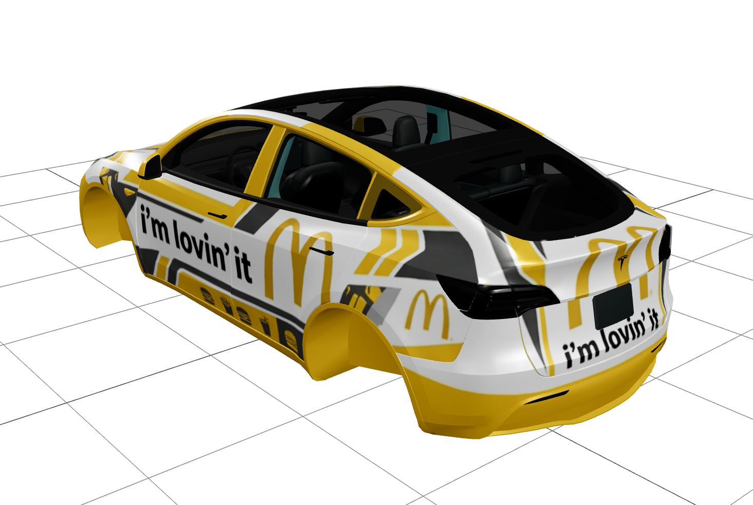 麦当劳皮肤 实车效果图 2