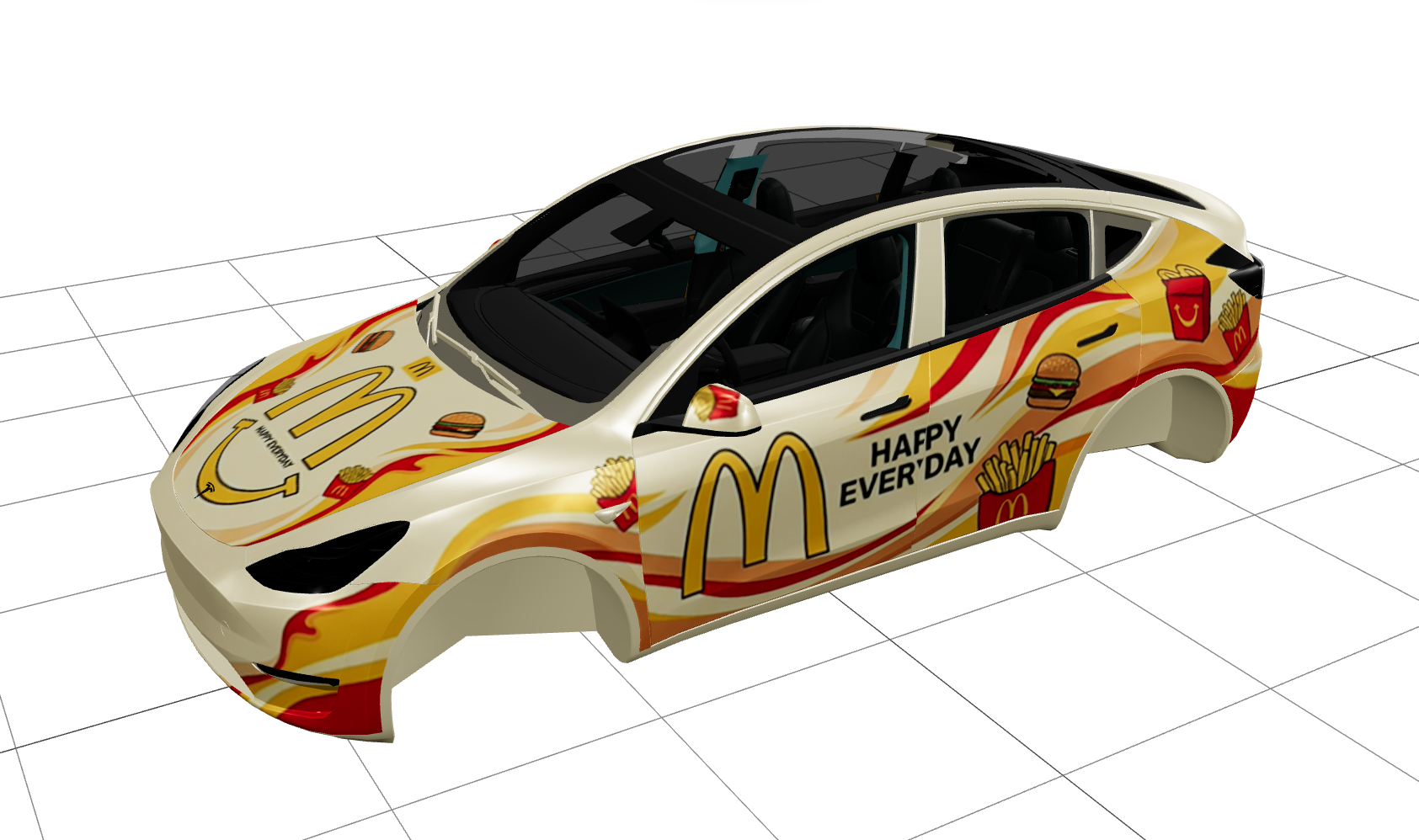 麦当劳精品皮肤 实车效果图 2