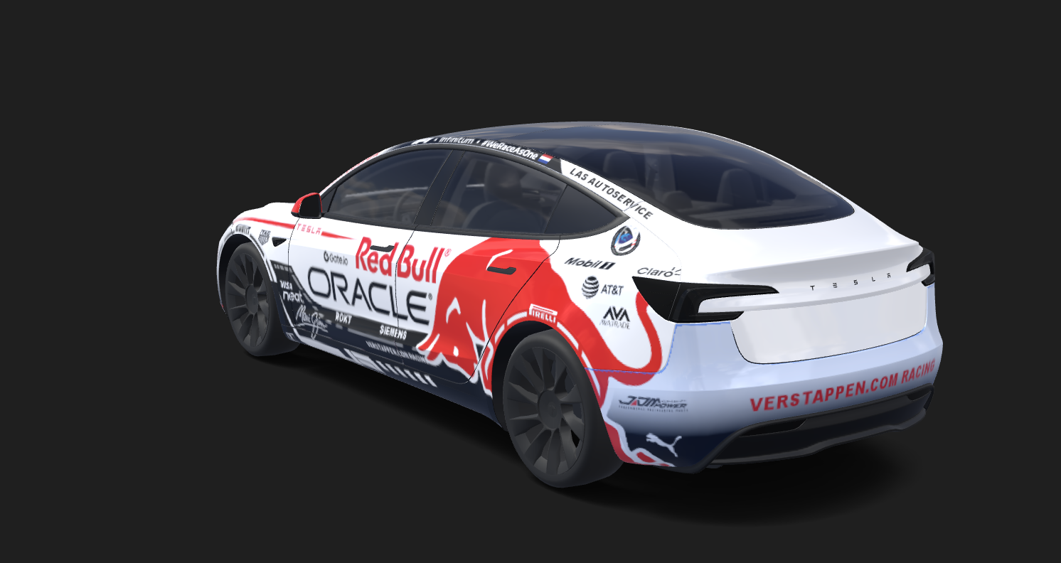 红牛 F1 白红赛车涂装 实车效果图 3