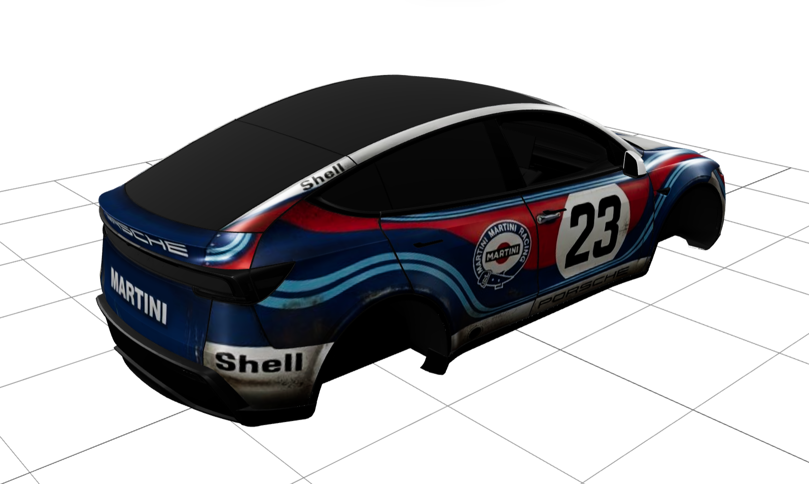 保时捷 尾部字母修复版 实车效果图 2