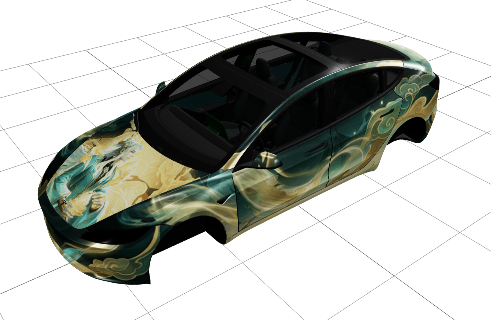 王者荣耀 赵怀真-器灵浮梦炉 实车效果图 1