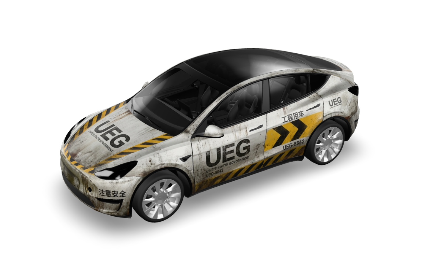 流浪地球中,工程车的外观涂装风 实车效果图 1