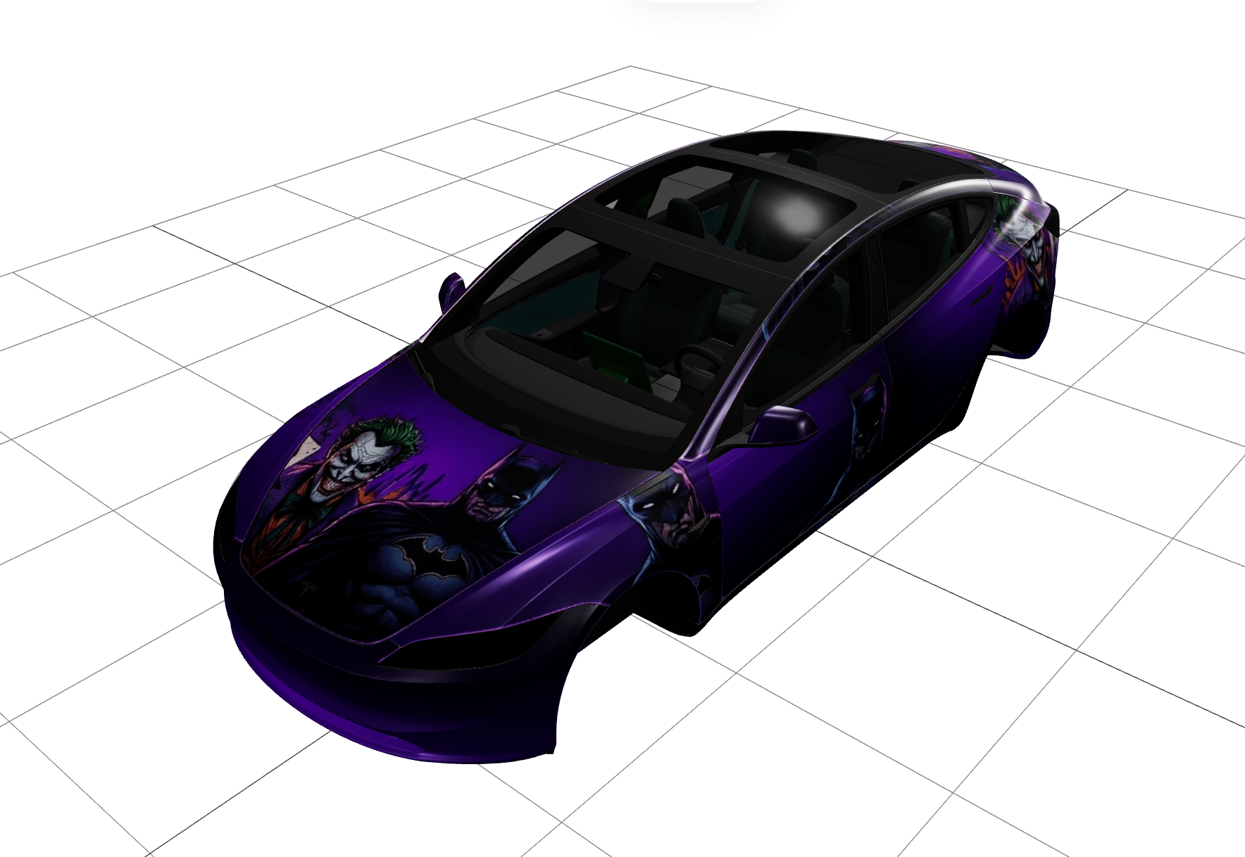 蝙蝠侠与小丑修复版 实车效果图 2