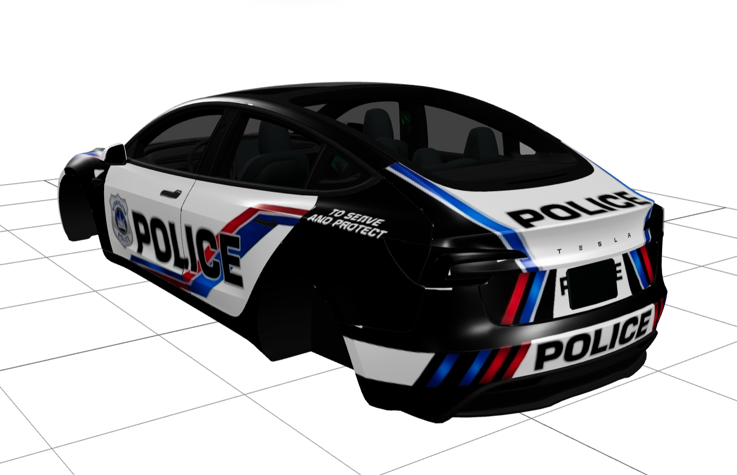 警车 实车效果图 1