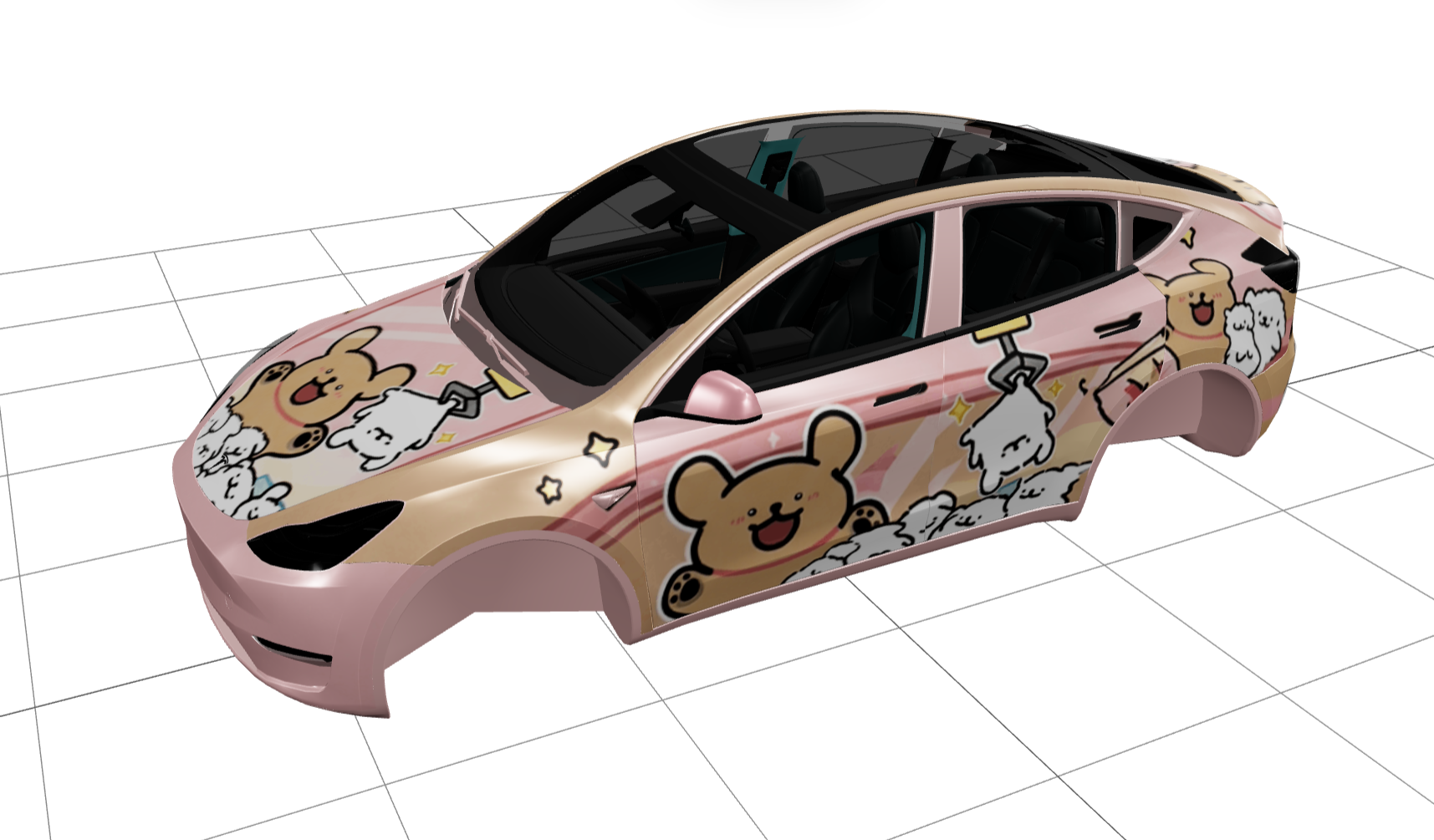 线条小狗 实车效果图 1