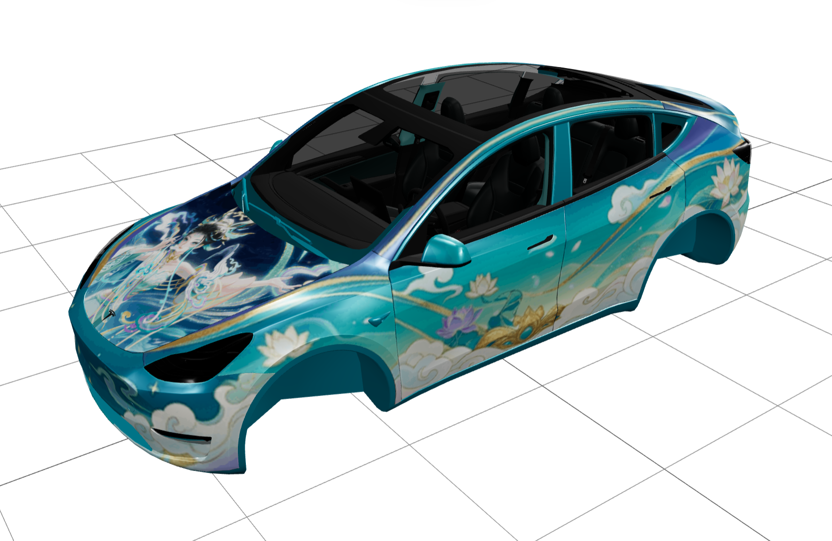 王者荣耀 妲己-愿照众生和 实车效果图 1