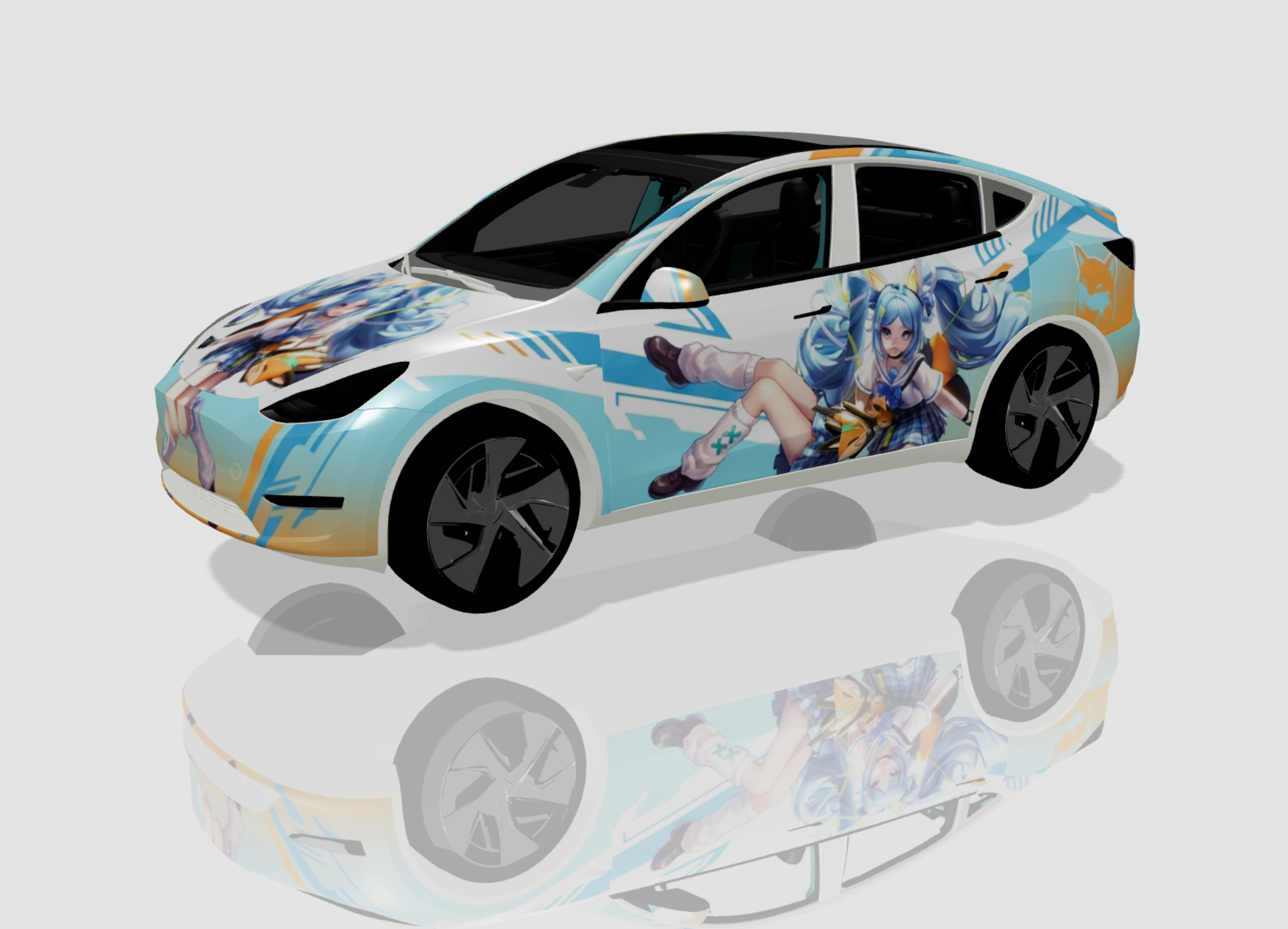 王者荣耀 安琪拉-时之绮想 实车效果图 1