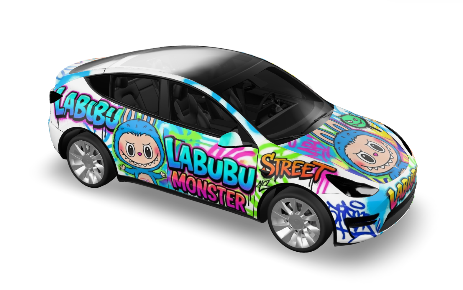 labubu定制版 实车效果图 1