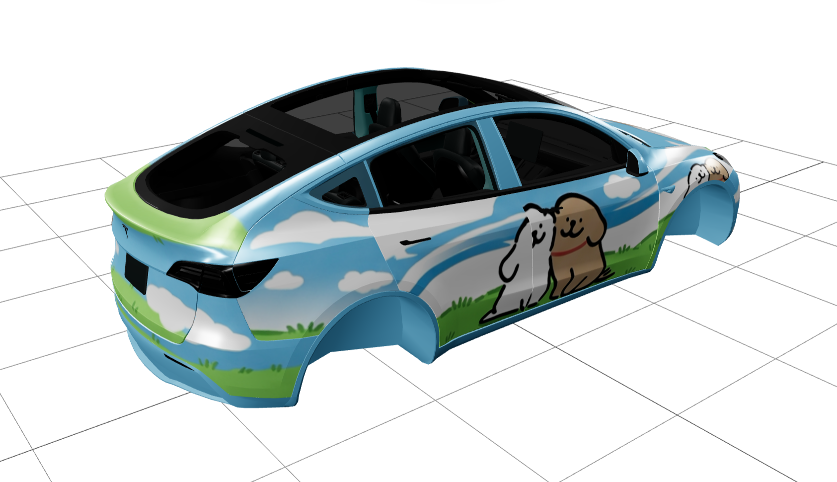 线条小狗 实车效果图 2