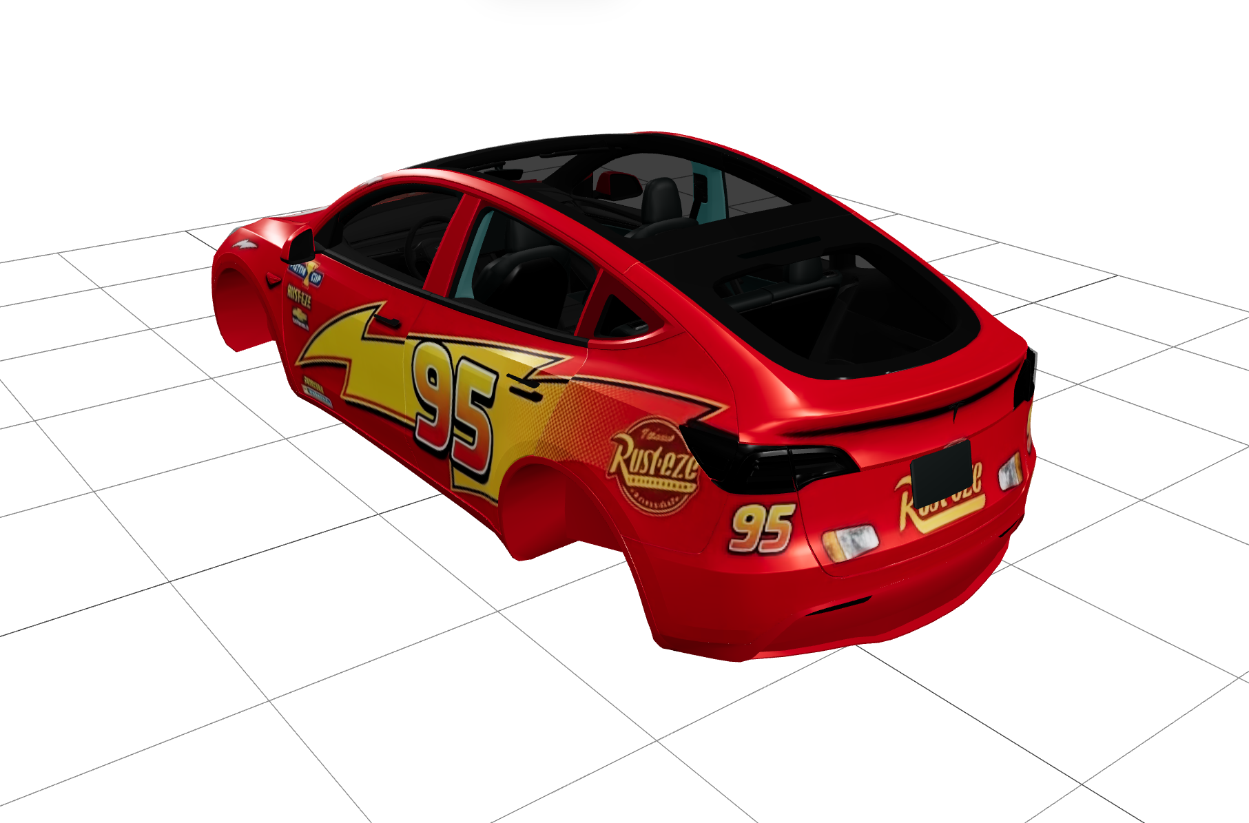 闪电麦昆修复版 实车效果图 1